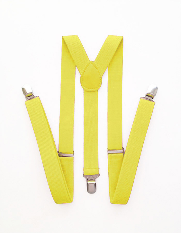 Suspenders in Yellow